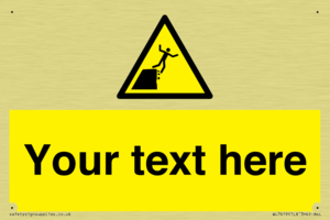 Custom Warning unstable cliff edge